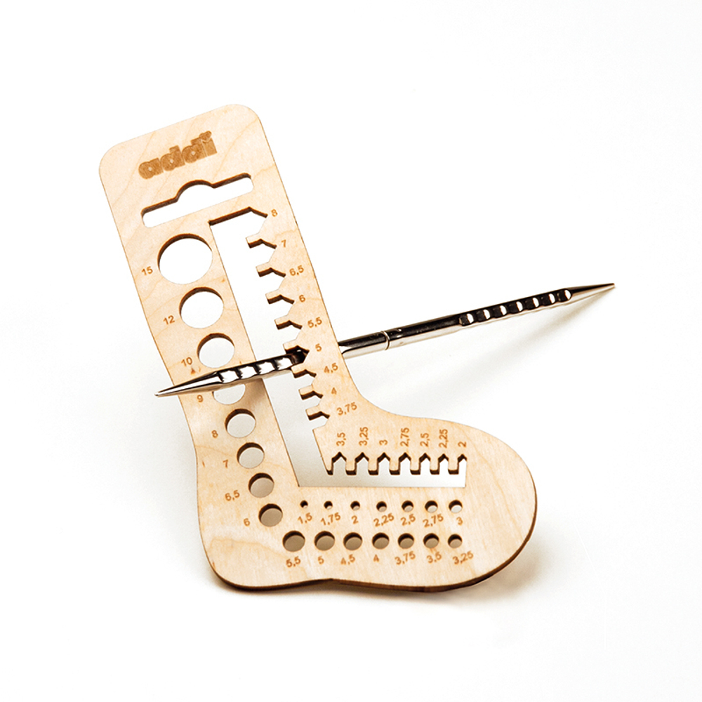 Линейки для измерения размеров спиц и крючков Addi Calibro