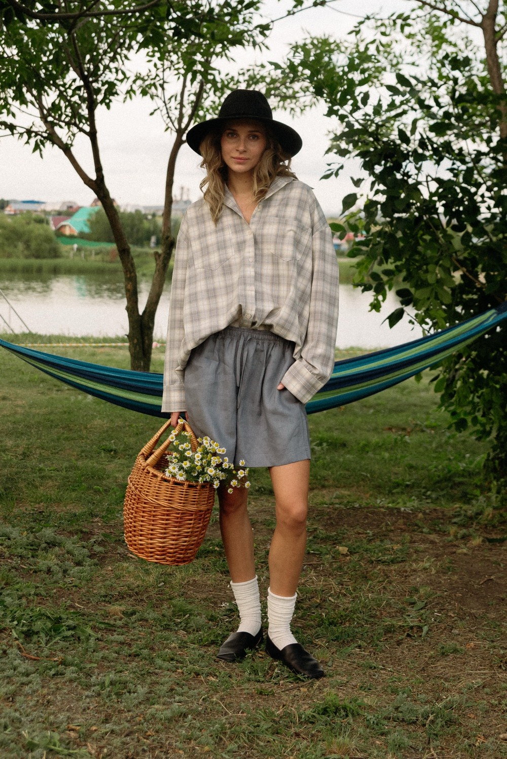 Рубашка 07, серо-бежевая