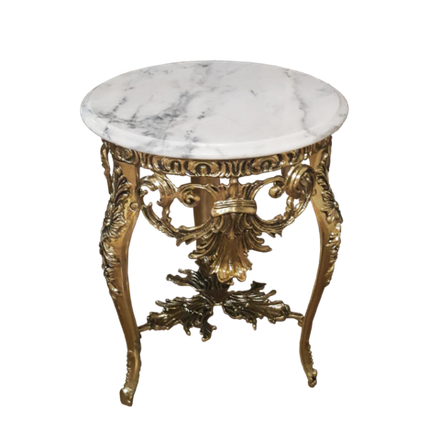 Bello De Bronze Столик круглый с мраморной столешницей Наполеон