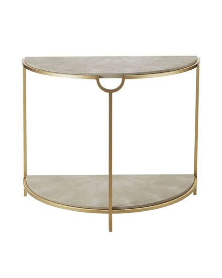 Бежевая полукруглая консоль “Мэгги”