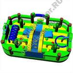 Коммерческий надувной батут "Водопад в джунглях"