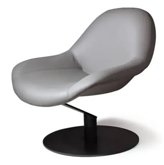 Лаунж кресло Zero Gravity с механизмом вращения цвет серый