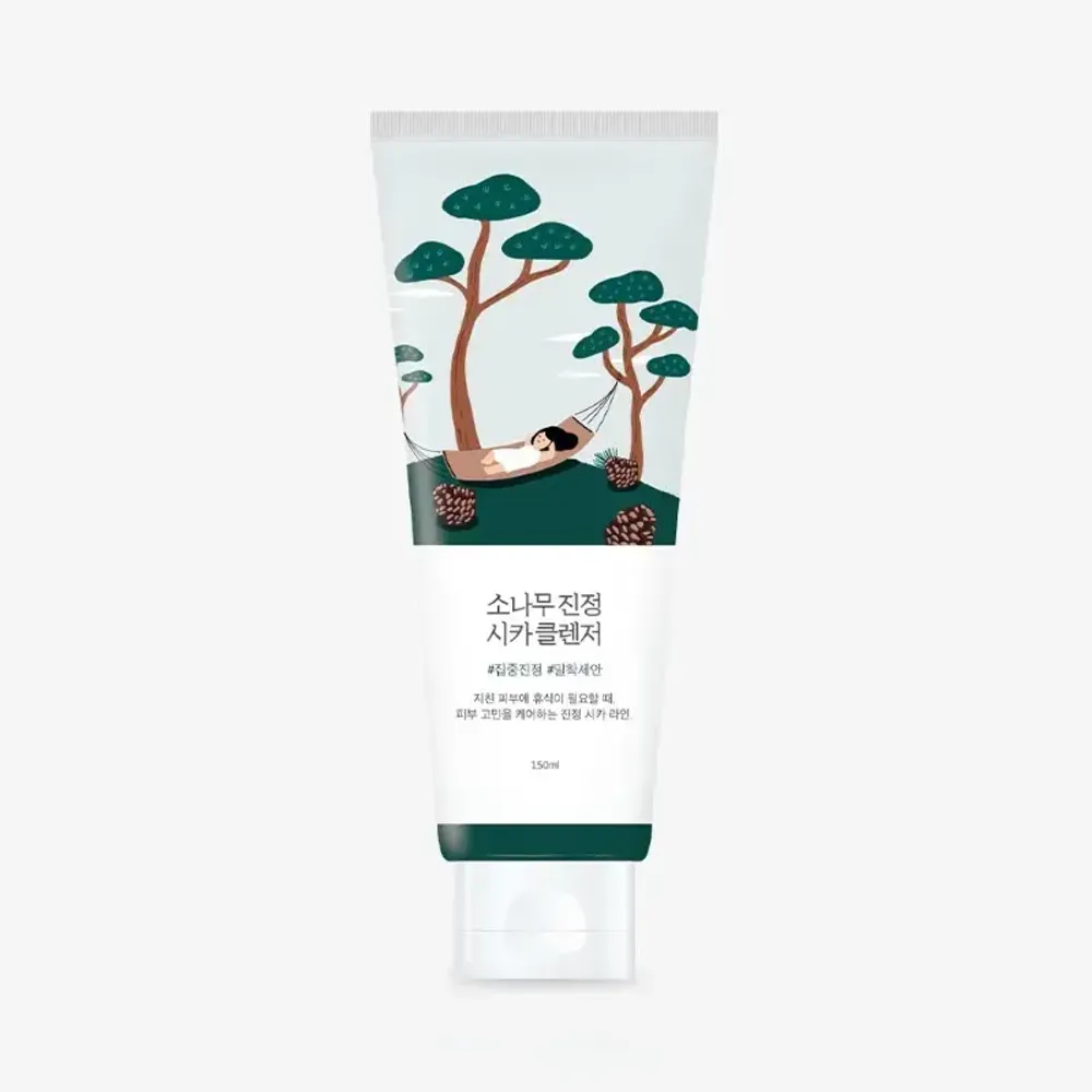 Успокаивающая очищающая пенка для лица ROUND LAB Pine Calming Cica Cleanser 150 мл.