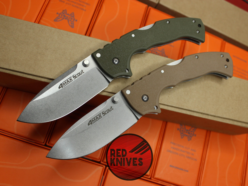 Нож Cold Steel 4-Max Scout 62RQ - рукоять олива (зеленый)