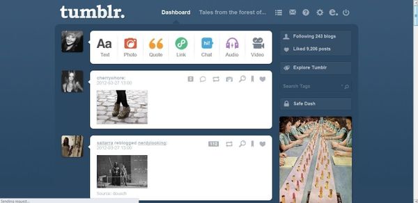 Tumblr наконец-то представил своим пользователям долгожданный интерфейс для рабочего стола.