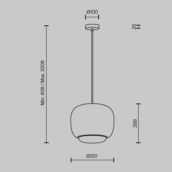 Подвесной светильник Maytoni Modern Brio MOD466PL-L12W3K