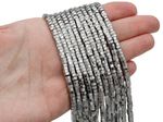 Нить бусин из гематита "Гайка" 3мм