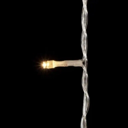 Светодиодный занавес 2*3 м., 600 теплых белых LED ламп, мерцание, прозрачный провод ПВХ, LTC (PCL602BLW-10-2WW)