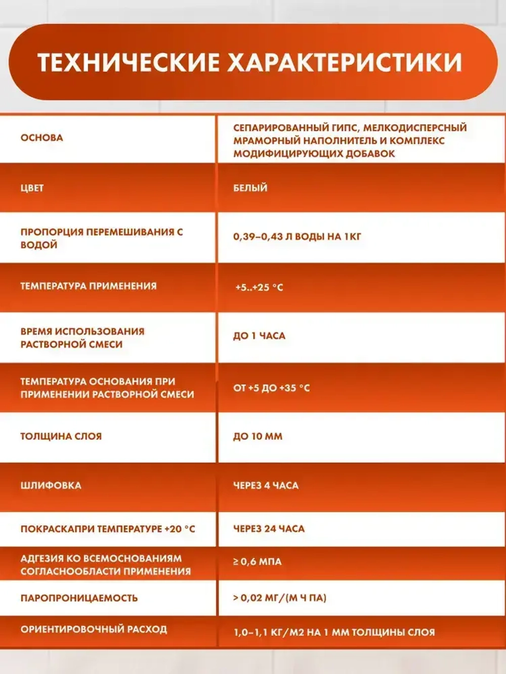 Ceresit CT 126 (5 кг) Шпатлевка финишная для стен белая гипсовая полимер-минеральная