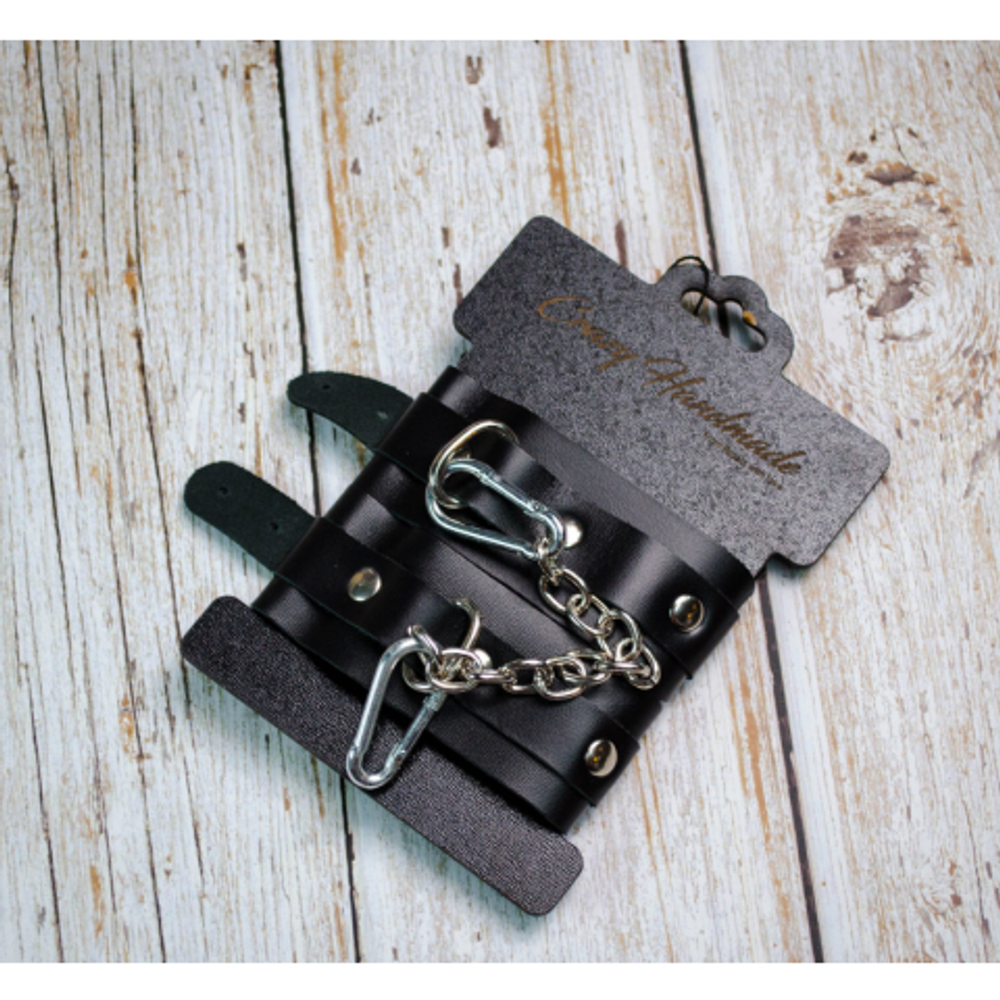 Оковы однослойные скругленные, черные