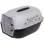 Переноска для животных «ЛЮБИМЫЙ БРО», лапки, цвет серый, 48*32*28см/до 10кг (Лейбл)