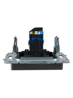 BRITE Розетка компьютерная RJ45 кат.6 РК11-БрС сталь IEK