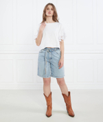 Шорты + пояс Liu Jo - голубой(UA3194 DS001)