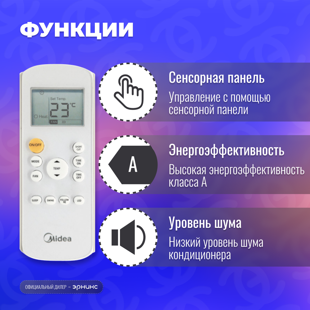 Мобильный кондиционер Midea Серия MPPD MPPDB-09HRN1-Q