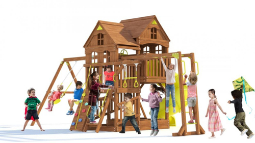 Игровая площадка MoyDvor Панорама с винтовой трубой с рукоходом