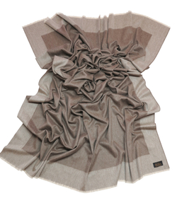 Плед 150х200 Glen Saxon Border B22 Sand Stone Mink