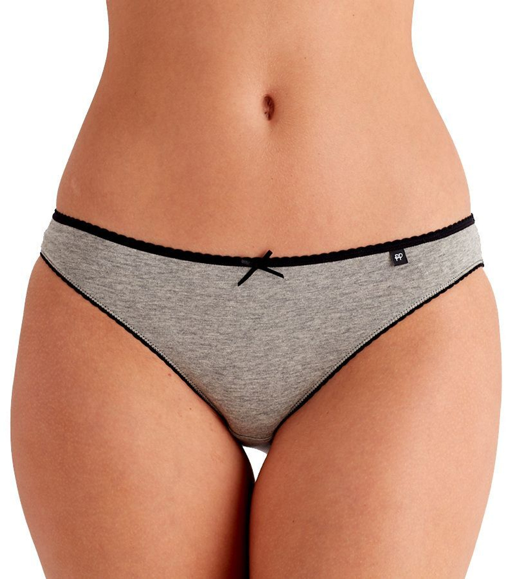 Набор из 3 трусиков-слипов Alice в серо-черной гамме (Размер: S) (Цвет: серый с чёрным)