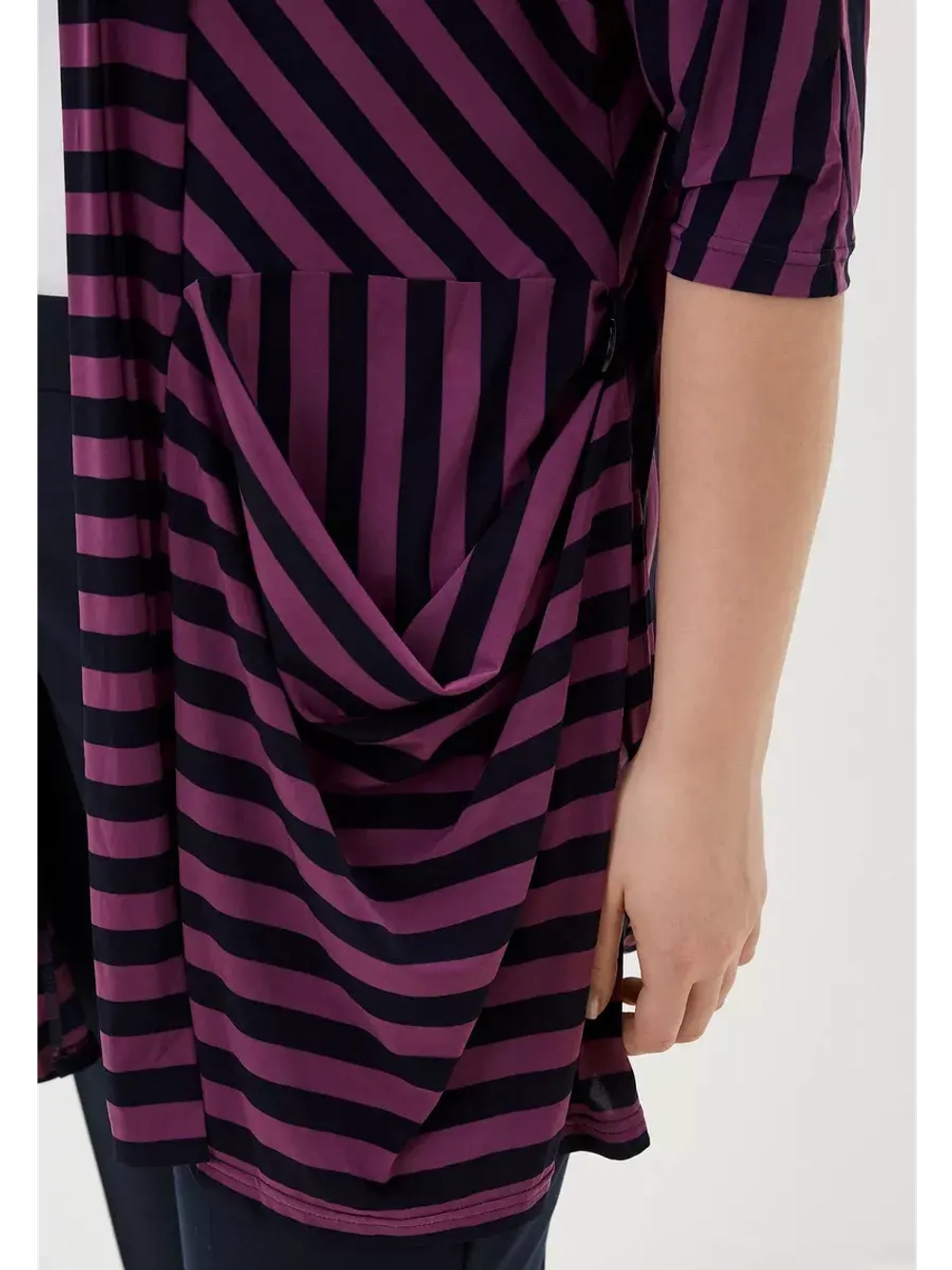 Кардиган полоска трикотаж масло летний