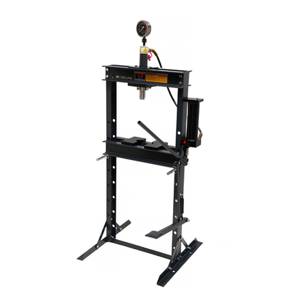 Пресс гидравлический 12 тонн, напольный, с педалью, цвет серый RAL 7016 ROSSVIK