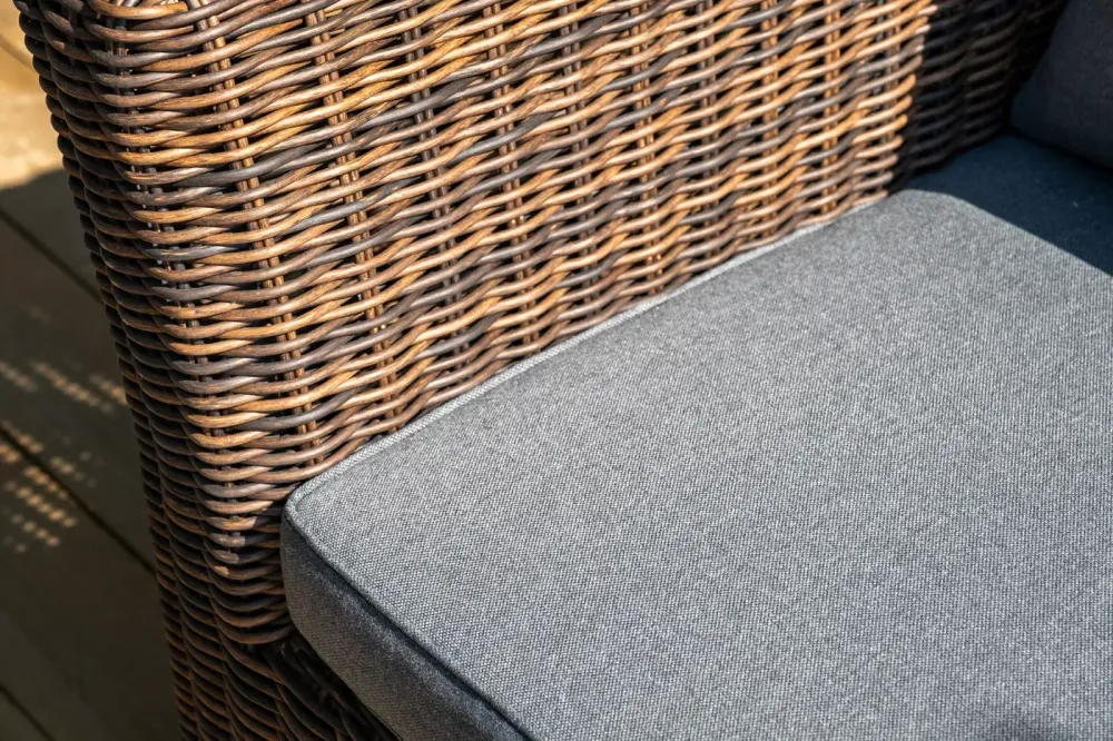 "Моккачино" обеденная группа из искусственного ротанга, цвет коричневый