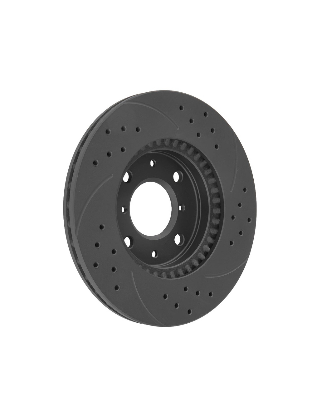 Диск тормозной передний перфорированный PRO-LINE с покрытием комплект OPEL AGILA 1.0-1.3 07->/SUZUKI SWIFT 1.3-> GANZ GIJ06176S
