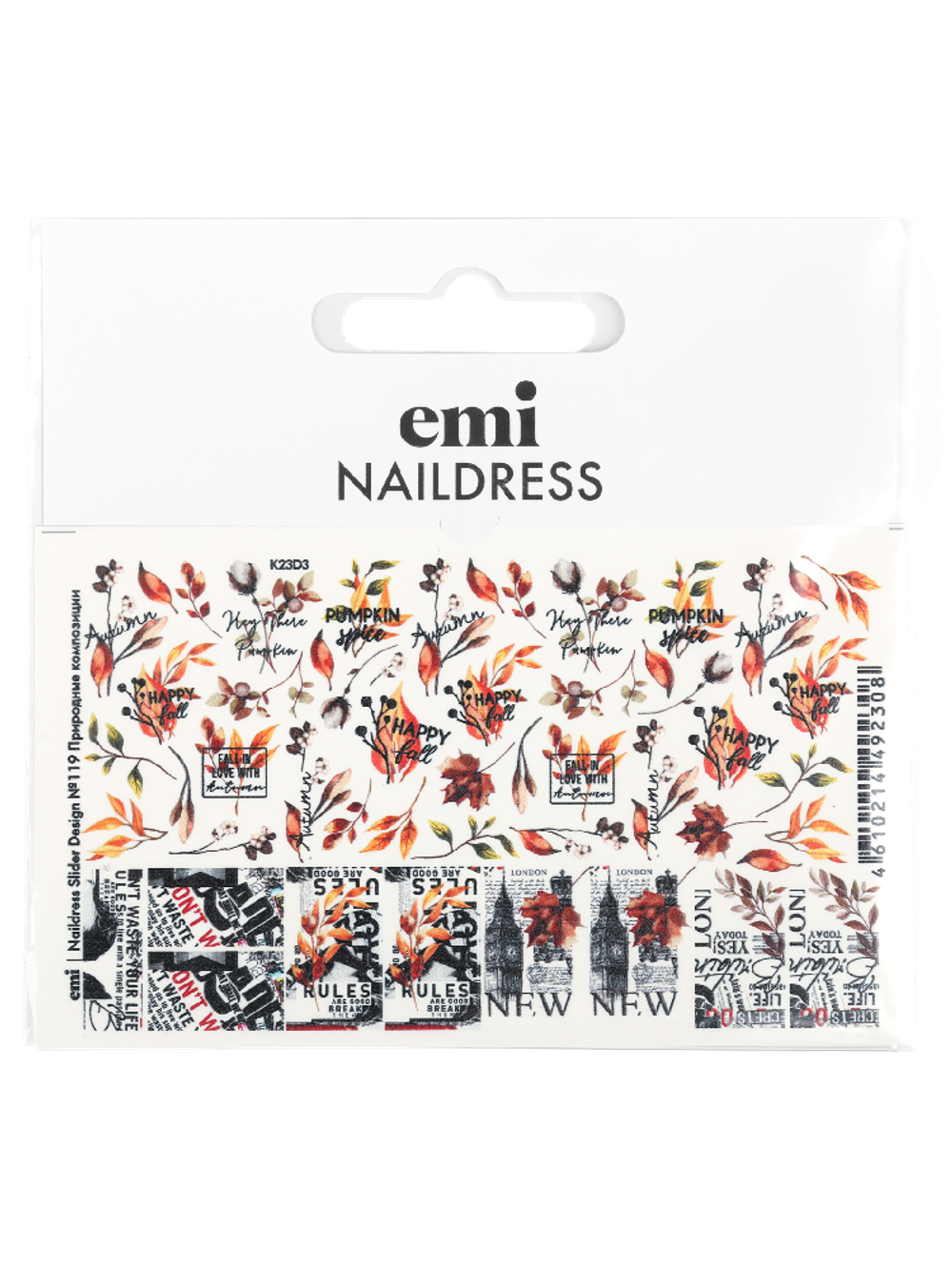Naildress Slider Design №119 Природные композиции
