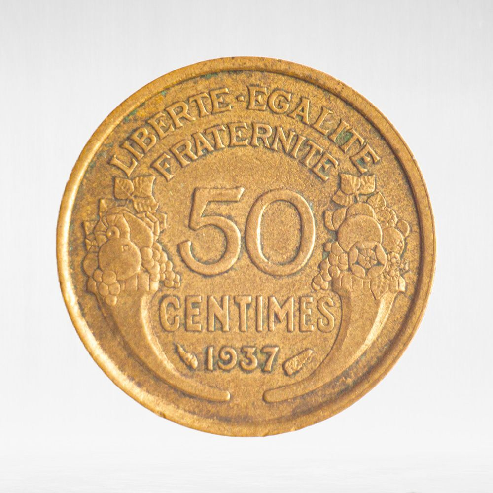 France, 50 Centimes 1937 - Pierre-Alexandre Morlon, VF