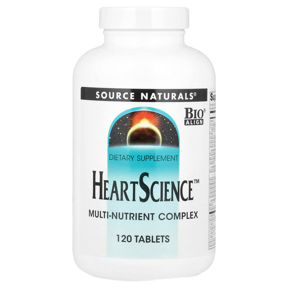 Source Naturals, Heart Science, комплекс мультинутриентов, 120 таблеток