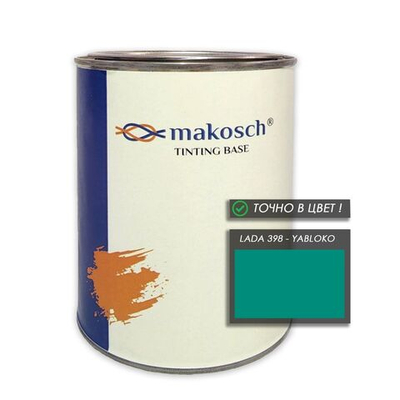 Автоэмаль makosch/LADA 398, Базовая эмаль, зелёный, база, 800мл.