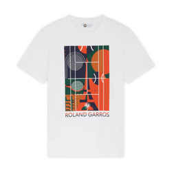Мужская теннисная футболка Roland Garros Eiffel Court - white