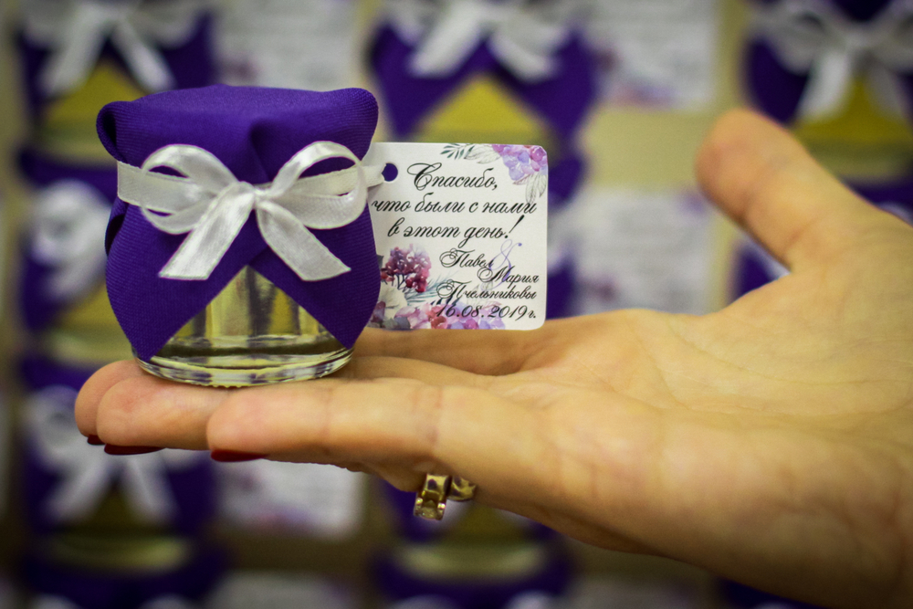 Бонбоньерка с медом на свадьбу