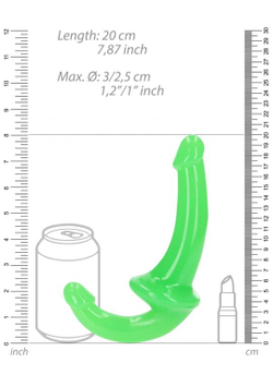 Страпон безремневой люминисцентный - 13,5 см