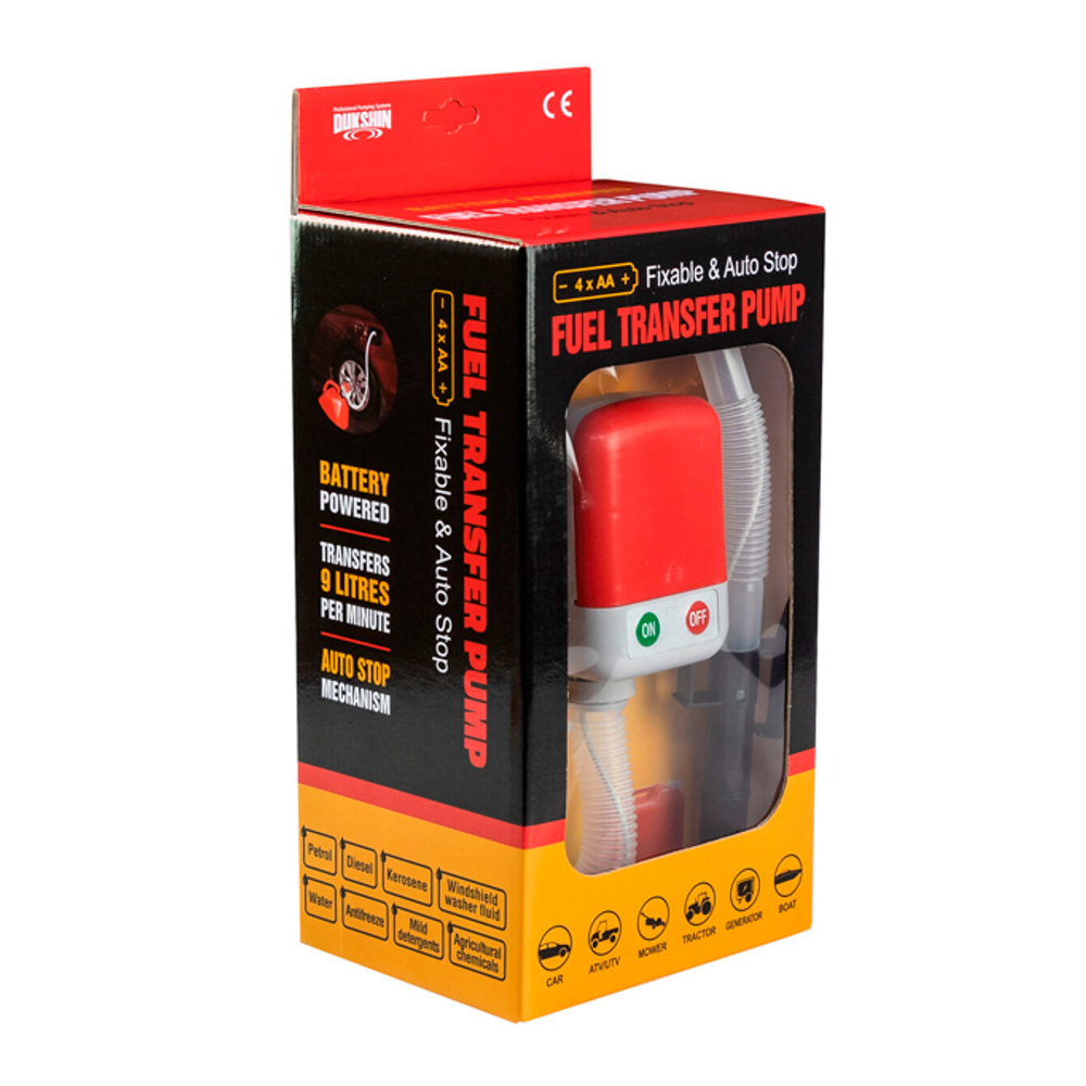 Насос электрический Dukshin для перекачки топлива на батарейках DP-101A