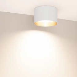 Светильник SP-BISCOTTO-R140-15W Warm3300-MIX (WH-GD, 80 deg, 230V) (Arlight, IP54 Металл, 5 лет) 054915