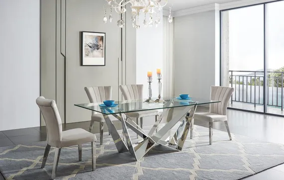 Обеденный стол Stellmar 200х100 см, закаленное стекло