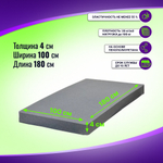 Поролон ELAX EHR 3530 толщиной 4 см, жесткость 3 кПа, плотность 35 кг/м3