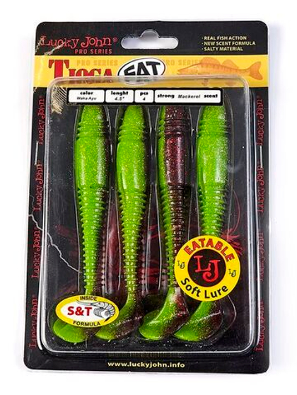 Виброхвост Lucky John Tioga Fat 4.5" (114 мм)