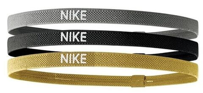 Резинка на голову Nike Elastic Hairbands 3PK - silver/black/gold