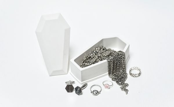 Аксессуар Шкатулка Гроб Белая - фото 2