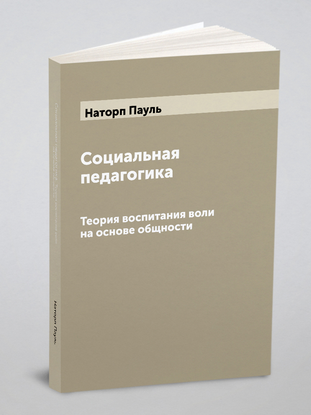 Социальная педагогика. Теория воспитания воли на основе общности | Наторп Пауль