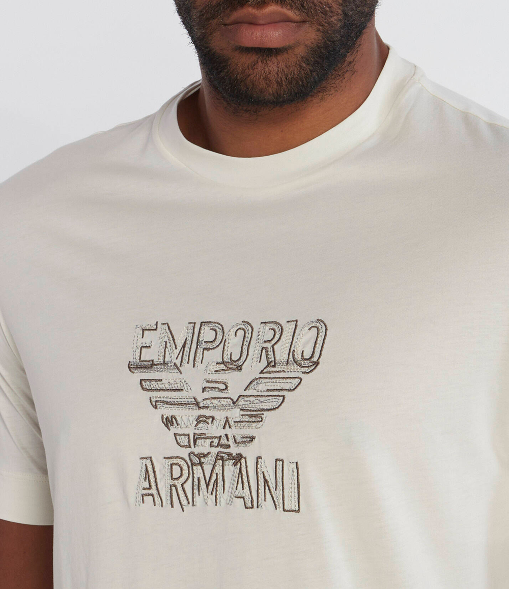 Футболка Emporio Armani - экрю(6R1T74 1JPZZ)