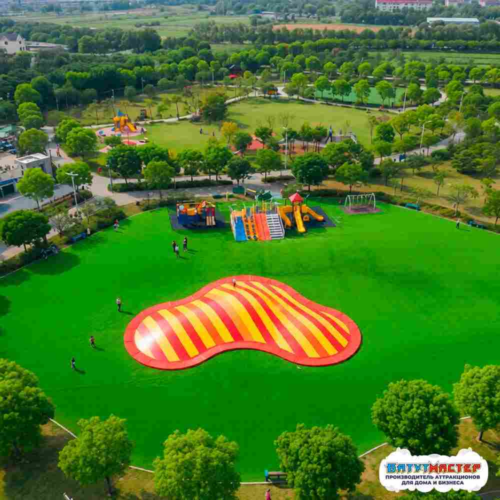 Надувная подушка на платформе «Солнечные волны» 17,5×17,5×1,5 м