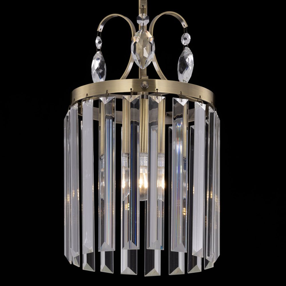 Citilux Инга CL335113 Подвесной хрустальный светильник Бронза