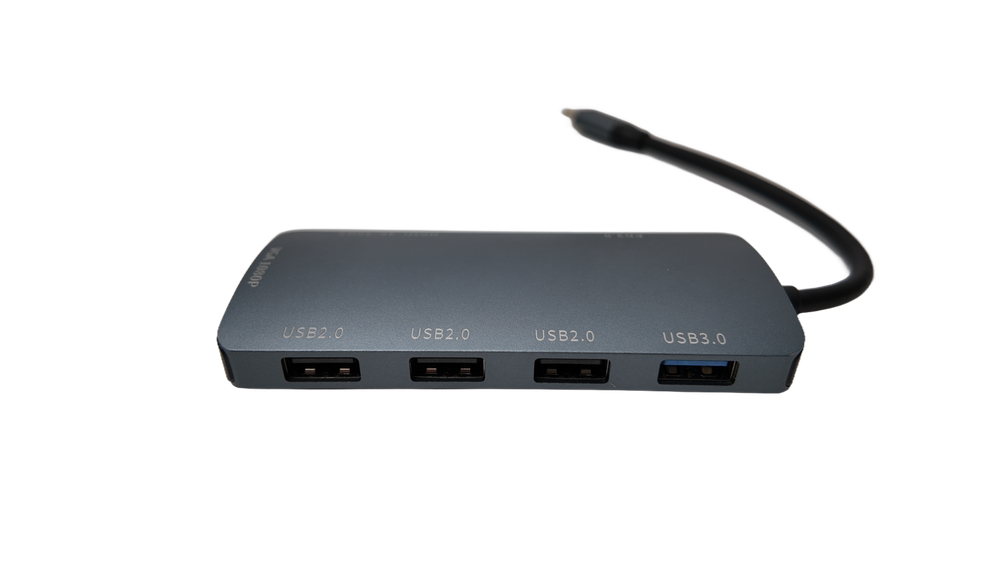 Type-C концентратор 7T1-1 7 in1-Тип-C конвертер в PD100W +3.0 USB * 3 + HDMI-4K / 60 Гц+3.0 SD / TF