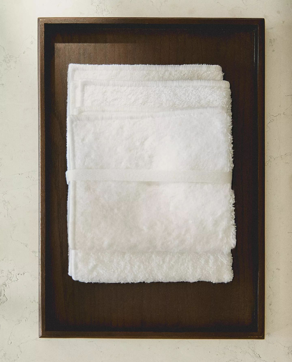 Zara Home - Набор очень мягких полотенец для рук (набор из 2 шт.), белый, 30х30 см