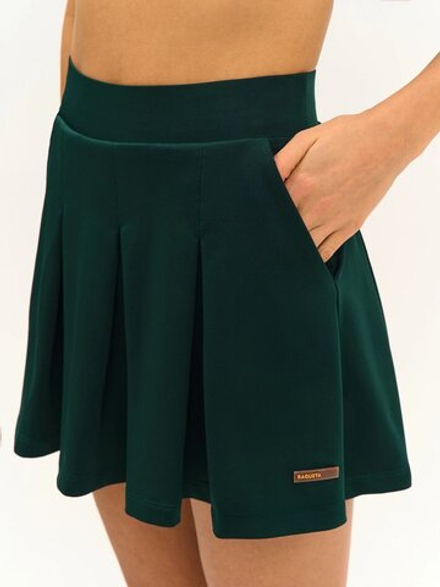 ОДЕЖДА ДЛЯ ТЕННИСА Женская, Юбка с шортиками RAQUETA DEEP GREEN .