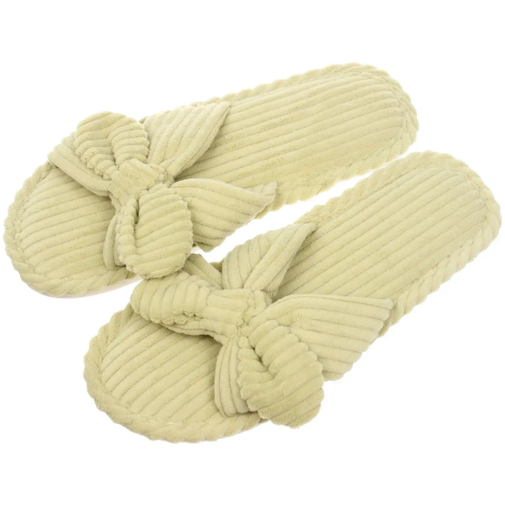 Тапочки женские домашние «COZY», цвет зелёный, р-р 38-39