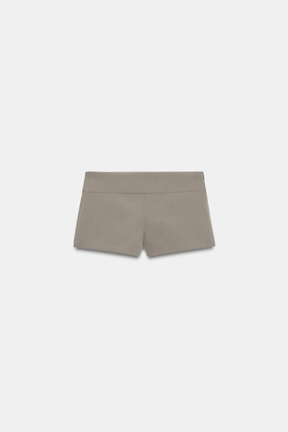 ZARA МИНИ-ШОРТЫ, СЕРО-КОРИЧНЕВЫЙ