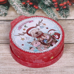 Банка жестяная 200мл 11,2*12,2*4см «Лосик» двухсторонняя