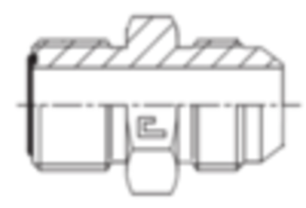 Адаптер прямой ORFS/SAE 6-6 CAST